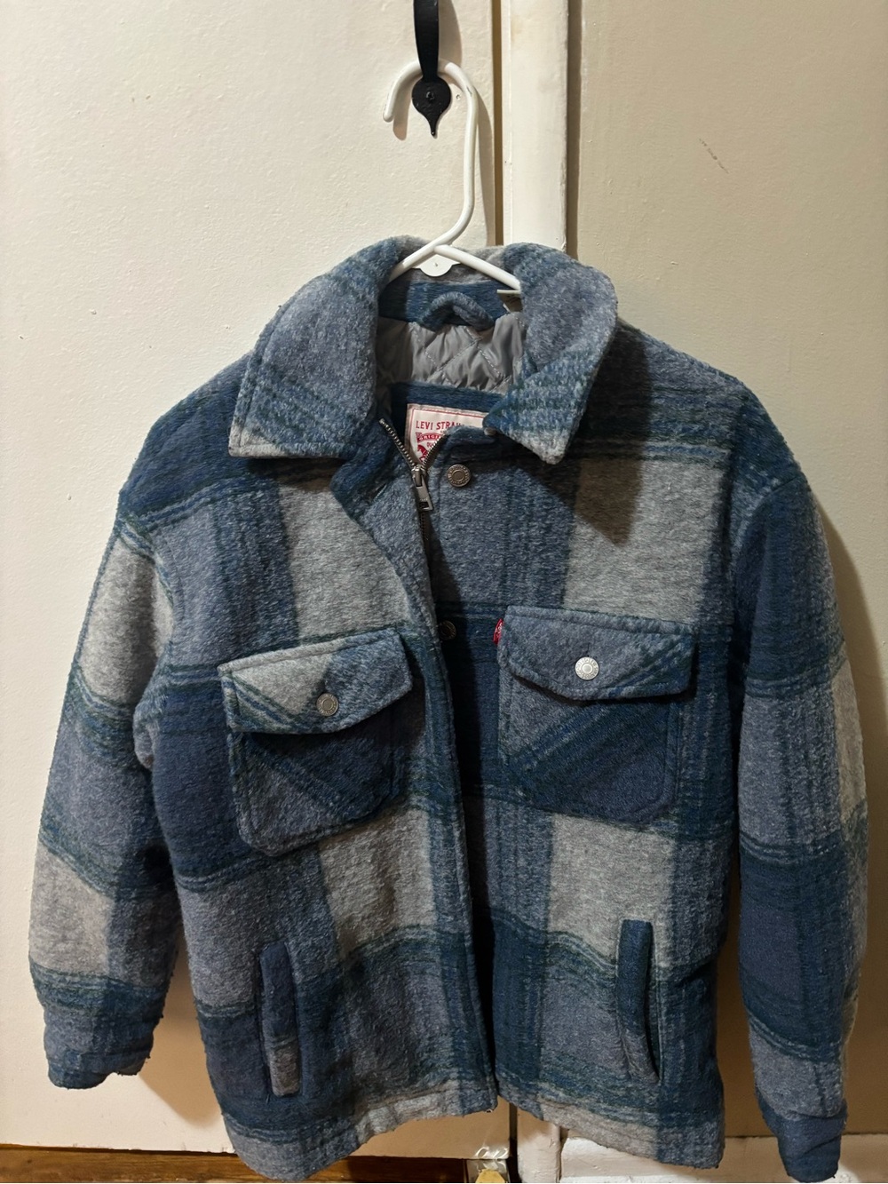 Levi's Blue Plaid Jacket